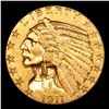 Image 2 : ***Auction Highlight*** 1911-s Gold Indian Half Eagle $5 Graded Select+ Unc By USCG (fc)