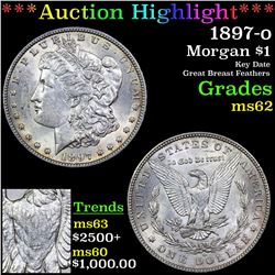 ***Auction Highlight*** 1897-o Morgan Dollar $1 Grades Select Unc (fc)
