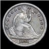 Image 2 : 1838 Large Stars Seated Liberty Dime 10c Grades xf