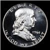 Image 2 : 1961 Franklin Half Dollar 50c Grades GEM+ Proof Deep Cameo