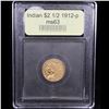Image 4 : ***Auction Highlight*** 1912-p Gold Indian Quarter Eagle $2 1/2 Graded Select Unc by USCG (fc)