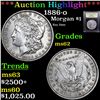 Image 1 : ***Auction Highlight*** 1886-o Morgan Dollar $1 Graded Select Unc by USCG (fc)