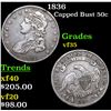 Image 1 : 1836 Capped Bust Half Dollar 50c Grades vf++