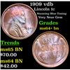 Image 1 : 1909 vdb Lincoln Cent 1c Grades Choice+ Unc BN