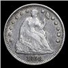 Image 2 : 1858-p Seated Liberty Half Dime 1/2 10c Grades xf