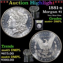 ***Auction Highlight*** 1881-s Morgan Dollar $1 Graded Choice Unc+ DMPL By USCG (fc)