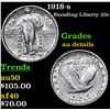 Image 1 : 1918-s Standing Liberty Quarter 25c Grades AU Details