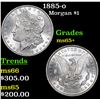 Image 1 : 1885-o Morgan Dollar $1 Grades GEM+ Unc