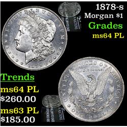 1878-s Morgan Dollar $1 Grades Choice Unc PL