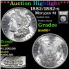 Image 1 : ***Auction Highlight*** 1882/1882-s Morgan Dollar $1 Graded GEM++ Unc By USCG (fc)