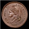 Image 2 : 1863 United States Coppper Civil War Token 1c Grades Choice AU/BU Slider