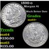 Image 1 : 1890-o Morgan Dollar $1 Grades Select+ Unc