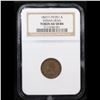 Image 2 : NGC 1863 Indian Civil War Token 1c Graded au58 By NGC