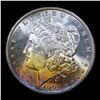 Image 2 : 1881-s Rainbow Toned Morgan Dollar $1 Grades Choice+ Unc