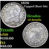 Image 1 : 1826 Capped Bust Half Dollar 50c Grades vf details