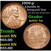 Image 1 : 1909-p Lincoln Cent 1c Grades Choice+ Unc BN
