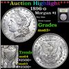 Image 1 : ***Auction Highlight*** 1896-o Morgan Dollar $1 Graded Select+ Unc By USCG (fc)