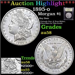***Auction Highlight*** 1895-o Morgan Dollar $1 Graded Choice AU/BU Slider By USCG (fc)