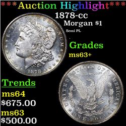 ***Auction Highlight*** 1878-cc Morgan Dollar $1 Grades Select+ Unc (fc)