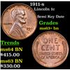 Image 1 : 1911-s Lincoln Cent 1c Grades Select+ Unc BN