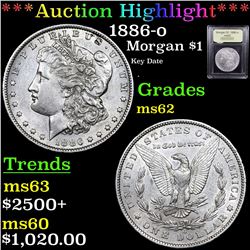 ***Auction Highlight*** 1886-o Morgan Dollar $1 Graded Select Unc by USCG (fc)