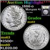 Image 1 : ***Auction Highlight*** 1886-o Morgan Dollar $1 Graded Select Unc by USCG (fc)