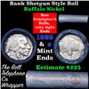 Image 1 : Buffalo Nickel Shotgun Roll in Old Bank Style Wrapper 1929 & s Mint Ends Grades