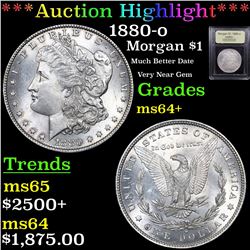 ***Auction Highlight*** 1880-o Morgan Dollar $1 Graded Choice+ Unc By USCG (fc)