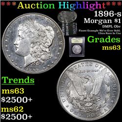 ***Auction Highlight*** 1896-s Morgan Dollar $1 Graded Select Unc By USCG (fc)