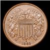 Image 2 : 1865 Two Cent Piece 2c Grades Choice AU/BU Slider