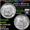 Image 1 : ***Auction Highlight*** 1923-s Monroe Old Commem Half Dollar 50c Graded Choice+ Unc By USCG (fc)
