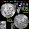Image 1 : ***Auction Highlight*** 1890-cc Morgan Dollar $1 Graded Select Unc PL by USCG (fc)