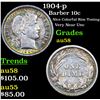 Image 1 : 1904-p Barber Dime 10c Grades Choice AU/BU Slider
