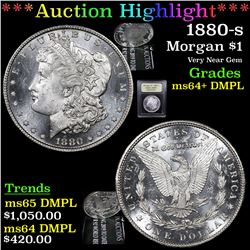 ***Auction Highlight*** 1880-s Morgan Dollar $1 Graded Choice Unc+ DMPL By USCG (fc)