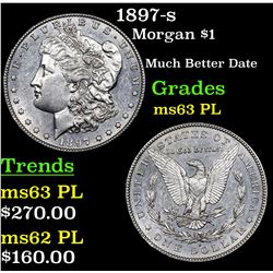 1897-s Morgan Dollar $1 Grades Select Unc PL