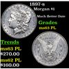 Image 1 : 1897-s Morgan Dollar $1 Grades Select Unc PL