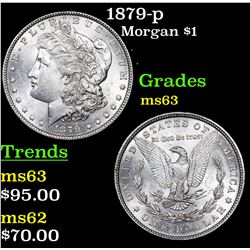 1879-p Morgan Dollar $1 Grades Select Unc