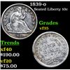 Image 1 : 1839-o Seated Liberty Dime 10c Grades vf++