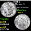 Image 1 : 1891-p Morgan Dollar $1 Grades Select+ Unc