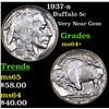 Image 1 : 1937-s Buffalo Nickel 5c Grades Choice+ Unc
