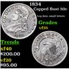 Image 1 : 1834 Capped Bust Half Dollar 50c Grades vf++
