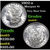 Image 1 : 1902-o Morgan Dollar $1 Grades Choice+ Unc