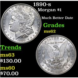 1890-s Morgan Dollar $1 Grades Select Unc