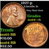 Image 1 : 1927-p Lincoln Cent 1c Grades Choice+ Unc RB