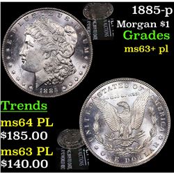 1885-p Morgan Dollar $1 Grades Select Unc+ PL