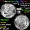Image 1 : ***Auction Highlight*** 1886-p Mint Error Morgan Dollar $1 Graded GEM++ Unc by USCG (fc)