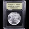 Image 4 : ***Auction Highlight*** 1886-p Mint Error Morgan Dollar $1 Graded GEM++ Unc by USCG (fc)