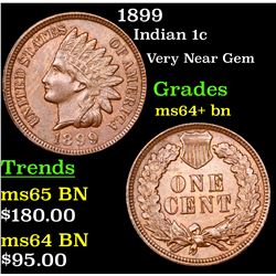 1899 Indian Cent 1c Grades Choice+ Unc BN