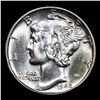 Image 2 : 1942-p Mercury Dime 10c Grades Choice+ Unc