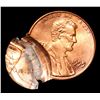 Image 2 : 1995-p mint error double struck 2nd strike 70% off center Lincoln Cent 1c Grades Choice+ Unc RD